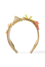 Load image into Gallery viewer, Gingersnaps Floral Raffia Side-Knot Headband
