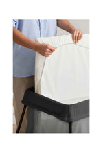 Load image into Gallery viewer, BabyBjorn Fitted Sheet for Travel Cot Light White Organic