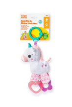 Load image into Gallery viewer, Bright Starts Sparkle & Shine Unicorn On-The-Go Take-Along Toy
