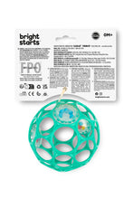 Load image into Gallery viewer, Bright Starts Oball Easy Grasp Rattle Bpa-Free Infant Toy in Teal