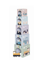 Load image into Gallery viewer, Jabadabado Stacking Cubes Vehicles 1-5