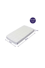 Load image into Gallery viewer, Clevamama Premium Deluxe ClevaFoam Pocket Sprung Cot Bed Mattress 140cm x 70cm