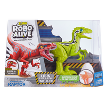 Load image into Gallery viewer, ZURU Robo Alive Rampaging Raptor Dinosaur Green
