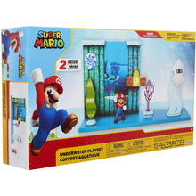 Load image into Gallery viewer, Jakks Super Mario Underwater Playset with 2.5in Figure