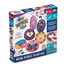 Load image into Gallery viewer, Addo Out To Impress Pebble Painting Neon