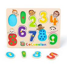 Load image into Gallery viewer, Cocomelon Number Peg Board