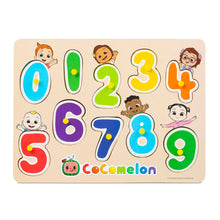 Load image into Gallery viewer, Cocomelon Number Peg Board
