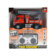 Load image into Gallery viewer, WJ Tech Remote Control 1:64 Fire Engine