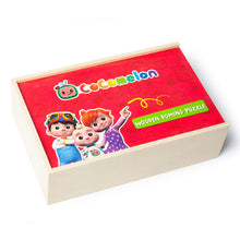 Load image into Gallery viewer, RMS Cocomelon Wooden Domino Puzzle