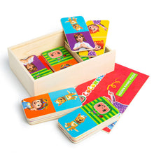Load image into Gallery viewer, RMS Cocomelon Wooden Domino Puzzle