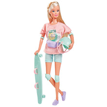 Load image into Gallery viewer, Steffi Love Longboard Skater Girl Doll