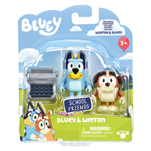 Load image into Gallery viewer, Bluey School Friends Bluey and Winton with Typewriter 2 Packs Figure Set