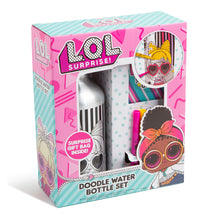 Load image into Gallery viewer, Lol Surprise! Doodle Water Bottle Set