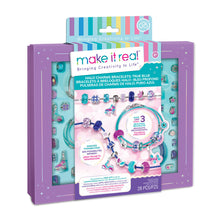 Load image into Gallery viewer, Make It Real True Blue Halo Charms Bracelet Craft Set