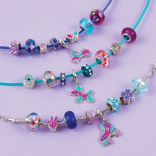 Load image into Gallery viewer, Make It Real True Blue Halo Charms Bracelet Craft Set