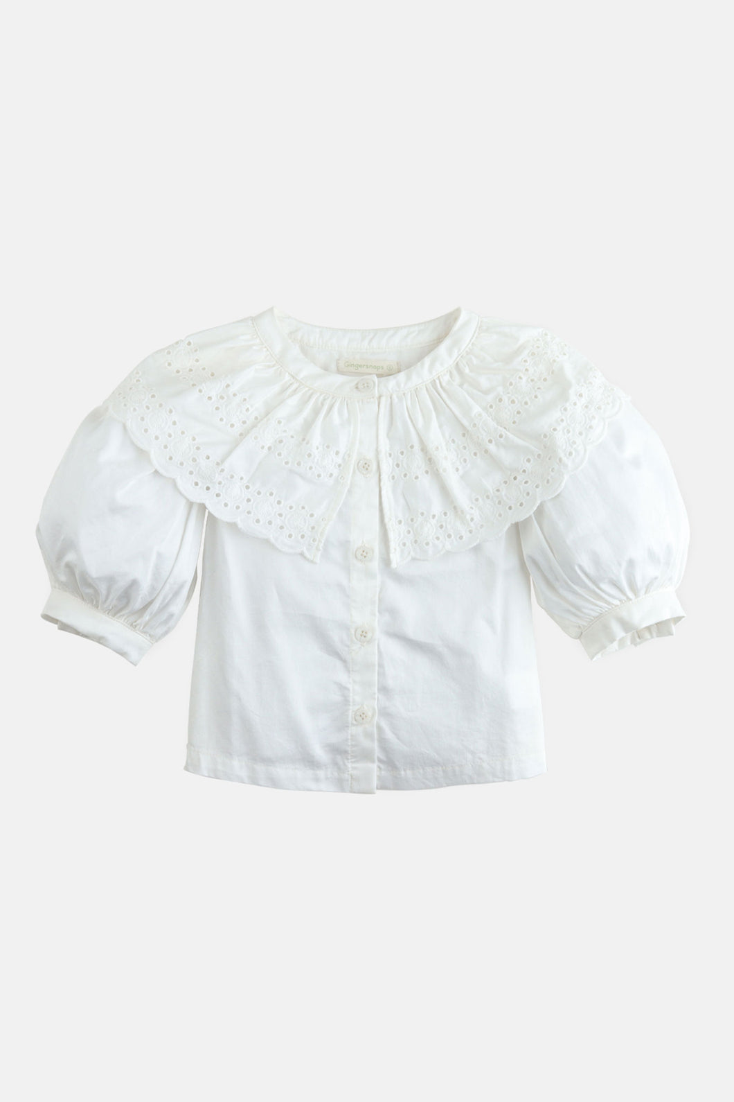 Gingersnaps Blouse with Lace On Bib