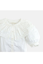 Load image into Gallery viewer, Gingersnaps Blouse with Lace On Bib
