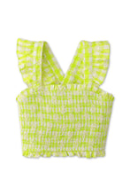 Load image into Gallery viewer, Gingersnaps Gingham Smocked Open-Back Top
