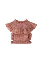 Load image into Gallery viewer, Gingersnaps Gingham Top With Side Cut Outs