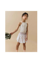 Load image into Gallery viewer, Gingersnaps Crochet Knit Halter Top with Flower Applique