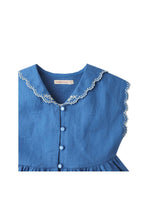 Load image into Gallery viewer, Gingersnaps Embroidered Collar Shirt Dress