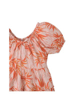 Load image into Gallery viewer, Gingersnaps Fire Floral Print Cheesecloth Tiered Dress