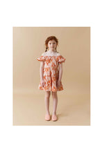 Load image into Gallery viewer, Gingersnaps Fire Floral Print Cheesecloth Tiered Dress