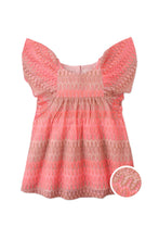 Load image into Gallery viewer, Gingersnaps Multicolor Lace Empire Dress with Butterfly Sleeves