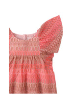 Load image into Gallery viewer, Gingersnaps Multicolor Lace Empire Dress with Butterfly Sleeves