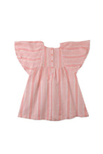 Load image into Gallery viewer, Gingersnaps Stripey Jacquard Embroidered Dress with Kimono Sleeves