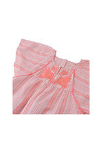 Load image into Gallery viewer, Gingersnaps Stripey Jacquard Embroidered Dress with Kimono Sleeves