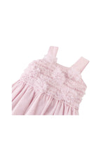 Load image into Gallery viewer, Gingersnaps Tulle Dress With Rose Corsages On Smocked Bodice