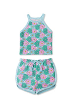 Load image into Gallery viewer, Gingersnaps Flower Print Halter Top and Shorts Set