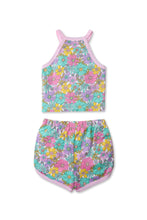 Load image into Gallery viewer, Gingersnaps Flower Print Halter Top and Shorts Set
