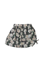 Load image into Gallery viewer, Gingersnaps Orchid Print Bubble Skirt With Side Ruching