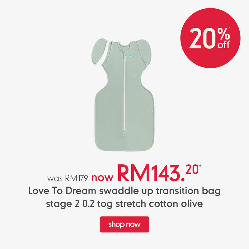 Love To Dream Swaddle Up Transition Bag Stage 2 0.2 Tog Stretch Cotton Olive