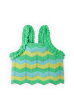 Load image into Gallery viewer, Gingersnaps Multicolor Knitted Blouse with Ruffle Sleeves