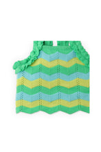 Load image into Gallery viewer, Gingersnaps Multicolor Knitted Blouse with Ruffle Sleeves