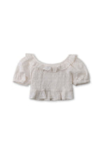 Load image into Gallery viewer, Gingersnaps Cotton Eyelet Smocked Blouse