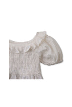 Load image into Gallery viewer, Gingersnaps Cotton Eyelet Smocked Blouse