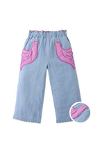 Load image into Gallery viewer, Gingersnaps Soft Washed Denim Pants with Bird Patch Pockets