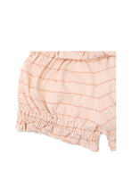Load image into Gallery viewer, Gingersnaps Gold Stripey Bloomers with Bow