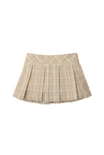 Load image into Gallery viewer, Gingersnaps Checkered Print Pleated Pull On Skirt
