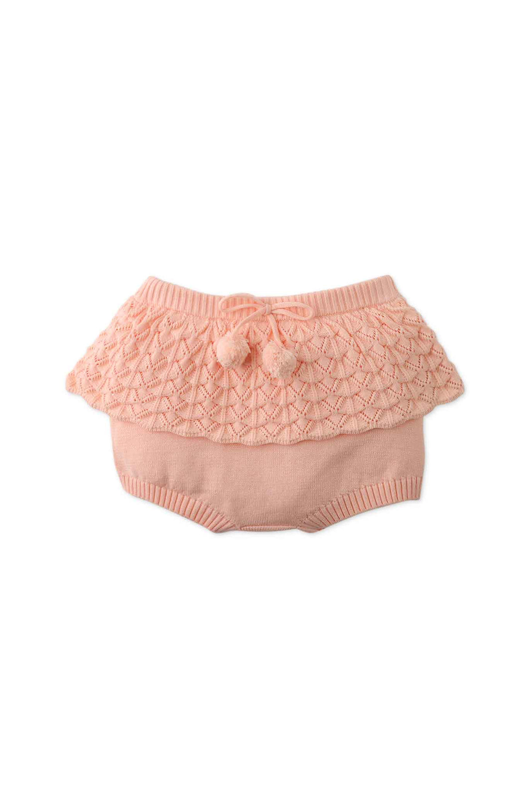 Gingersnaps Knitted Ruffle & Pleated Skorts with Ties