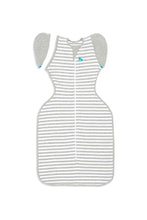 Load image into Gallery viewer, Love To Dream Swaddle Up Transition Bag Stage 2 1.0 Tog Stretch Cotton Stripe Grey