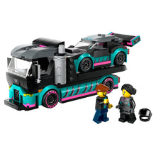 Load image into Gallery viewer, Lego City Race Car And Car Carrier Truck