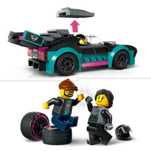 Load image into Gallery viewer, Lego City Race Car And Car Carrier Truck