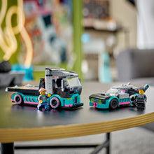 Load image into Gallery viewer, Lego City Race Car And Car Carrier Truck