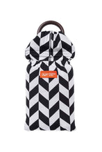 Load image into Gallery viewer, Mamaway Black & White Herringbone Baby Ring Sling