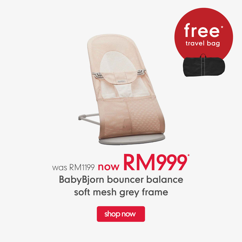 BabyBjorn Bouncer Balance Soft Mesh Grey Frame